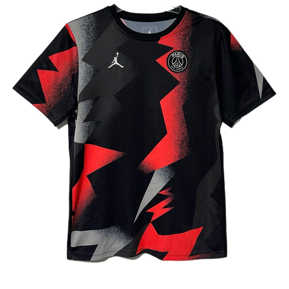 Jordan Paris Saint Germain Training Shirt Jersey Youth XL Black Red Gray